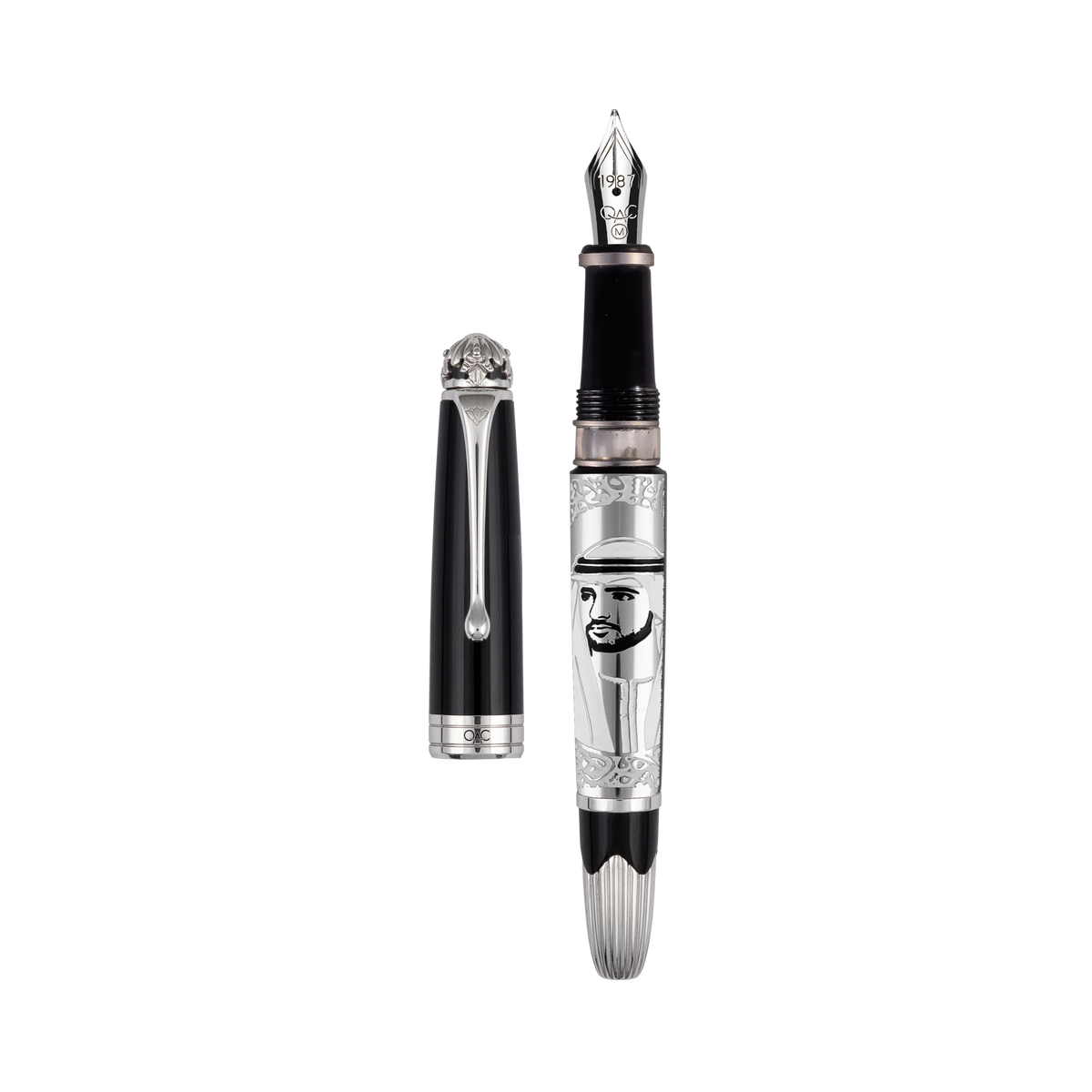 Noble Sultan Hamdan Fountain Pen Black