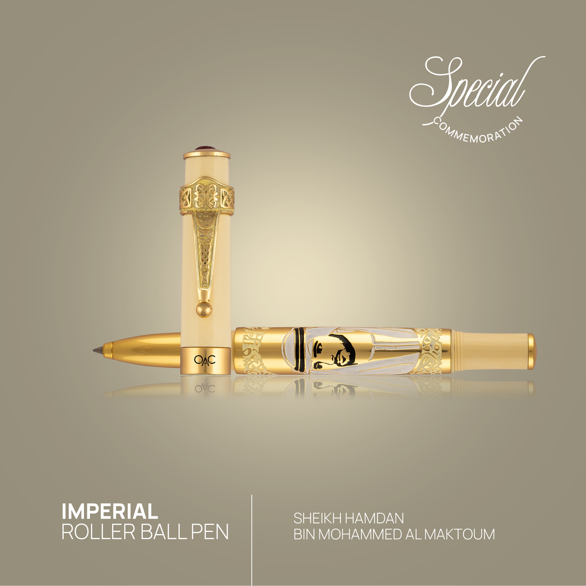 Imperial Sultan Hamdan Roller Ball Pen Ivory