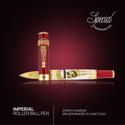 Imperial Sultan Hamdan Roller Ball Pen Red