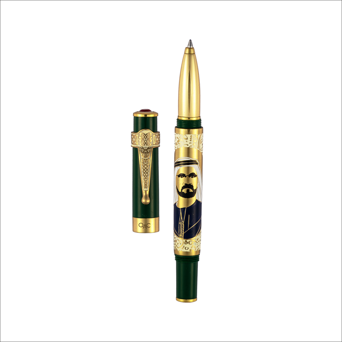 Imperial Sheikh Mohammed Bin Rashid Al Makhtoum Roller Ball Pen Green