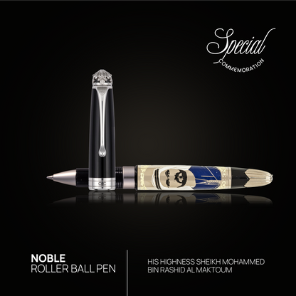 Noble Sheikh Mohammed Bin Rashid Al Makhtoum Roller Ball Pen Black