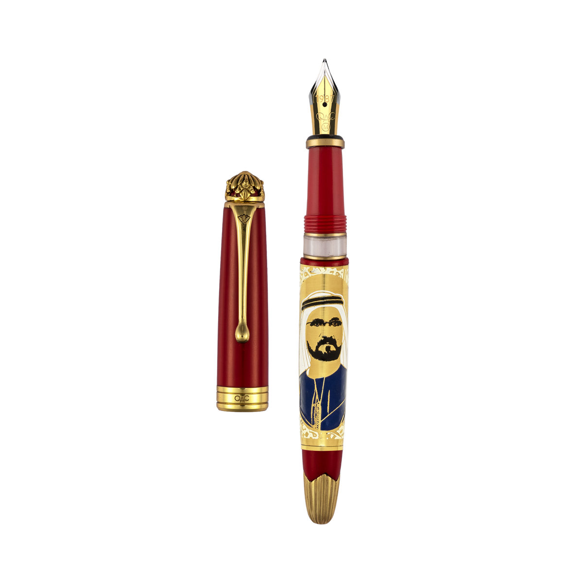 Noble Sheikh Mohammed Bin Rashid Al Makhtoum Fountain Pen Red
