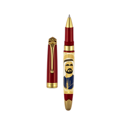 Noble Sheikh Mohammed Bin Rashid Al Makhtoum Roller Ball Pen Red