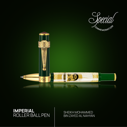 Imperial Sheikh Mohammed Bin Zayed Bin Sultan Al Nahyan Roller Ball Pen Green