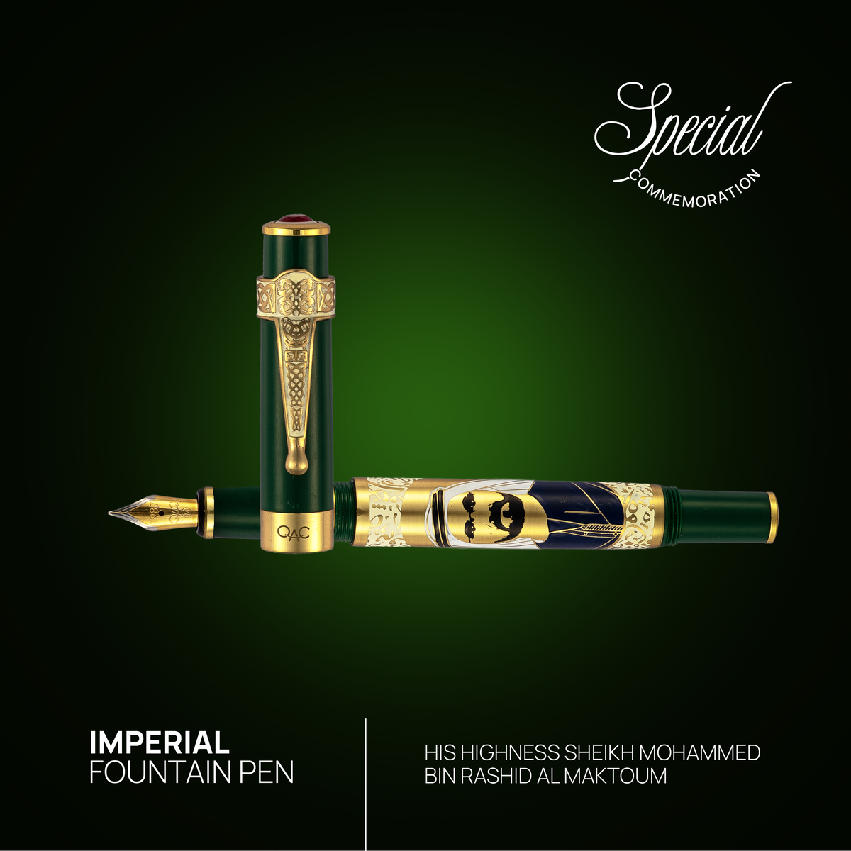 Imperial Sheikh Mohammed Bin Rashid Al Makhtoum Fountain Pen Green