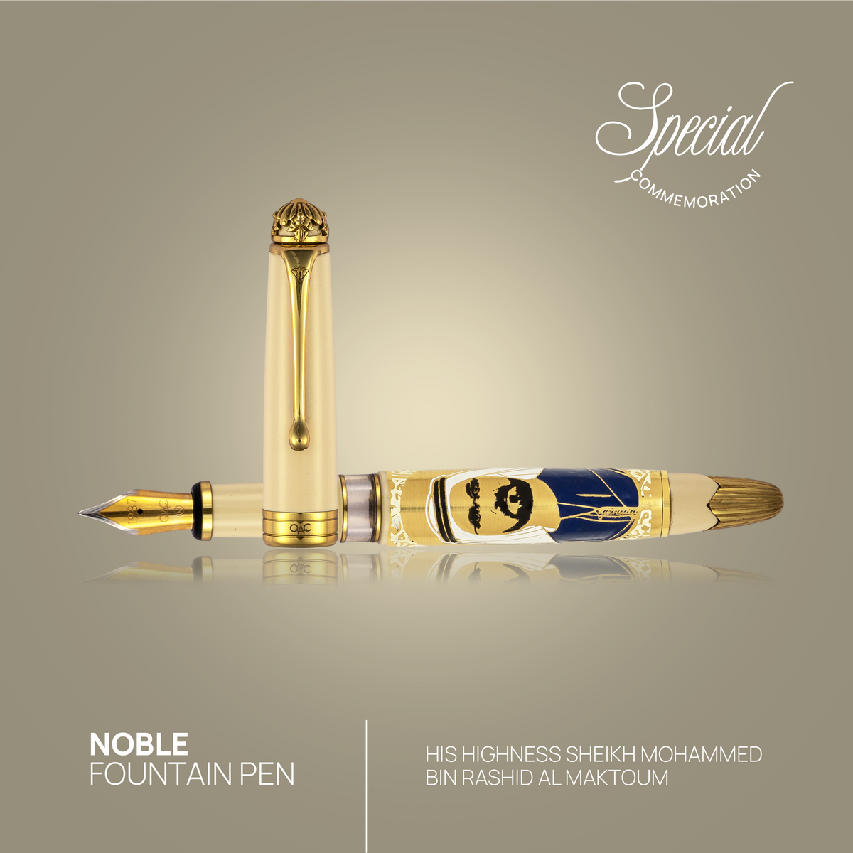 Noble Sheikh Mohammed Bin Rashid Al Makhtoum Fountain Pen Ivory