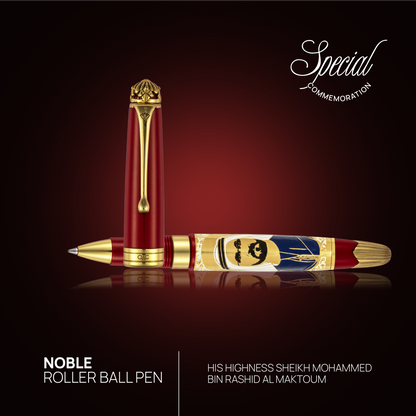 Noble Sheikh Mohammed Bin Rashid Al Makhtoum Roller Ball Pen Red