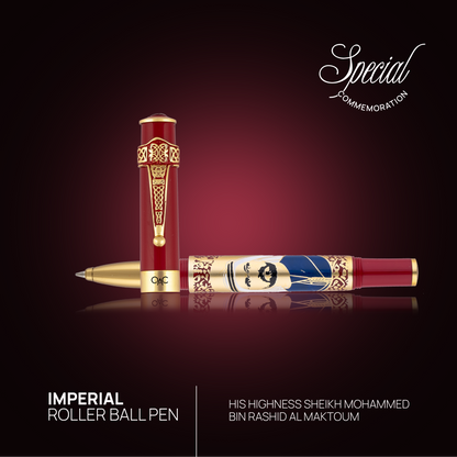 Imperial Sheikh Mohammed Bin Rashid Al Maktoum Roller Ball Pen Red