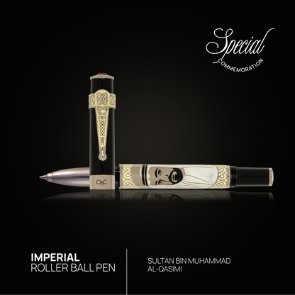 Imperial Sheikh Sultan bin Muhammad Al-Qasimi Roller Ball Pen Black