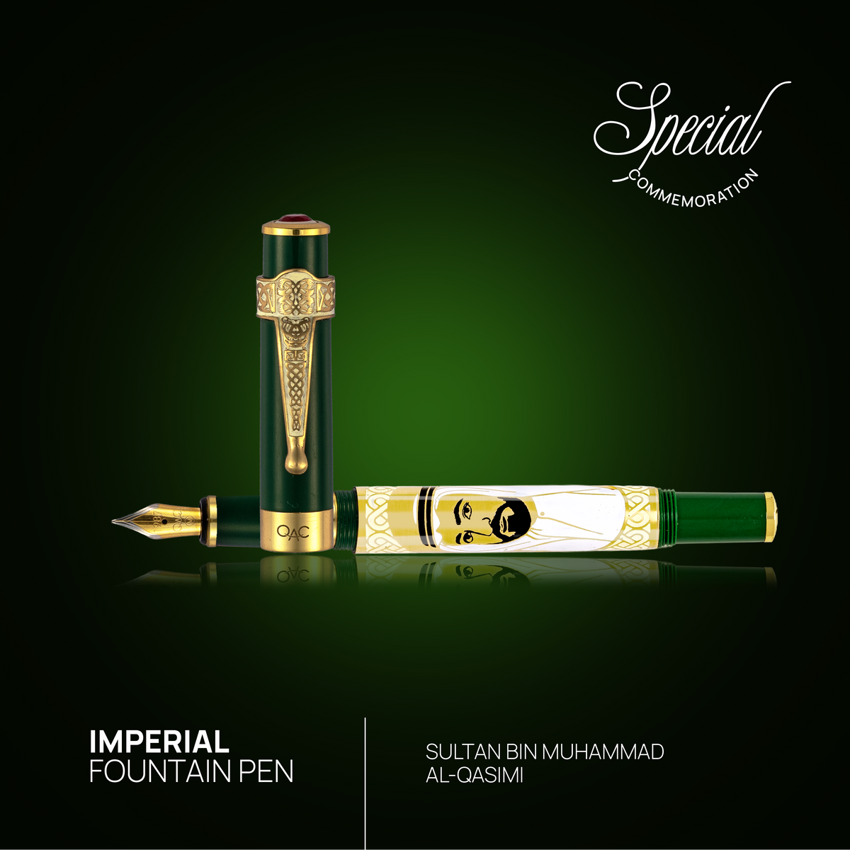 Imperial Sheikh Sultan bin Muhammad Al-Qasimi Fountain Pen Green