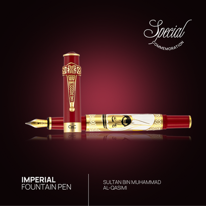 Imperial Sheikh Sultan bin Muhammad Al-Qasimi Fountain Pen Red