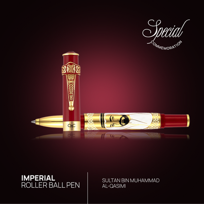 Imperial Sheikh Sultan bin Muhammad Al-Qasimi Roller Ball Pen Red