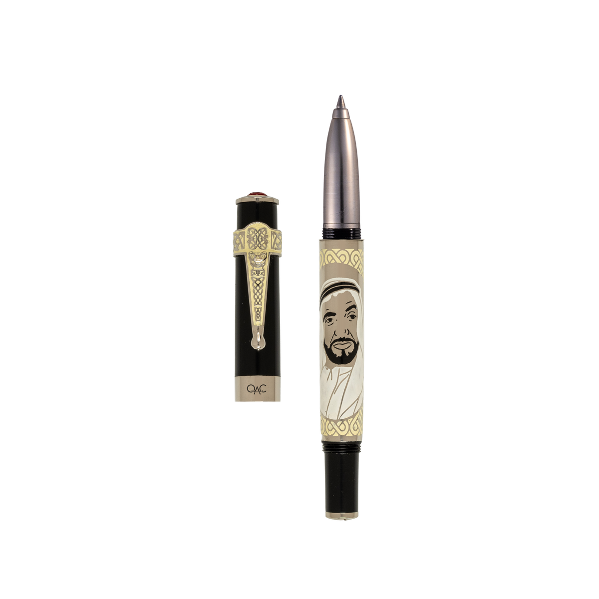 Imperial Sheikh Zayed Roller Ball Pen Black