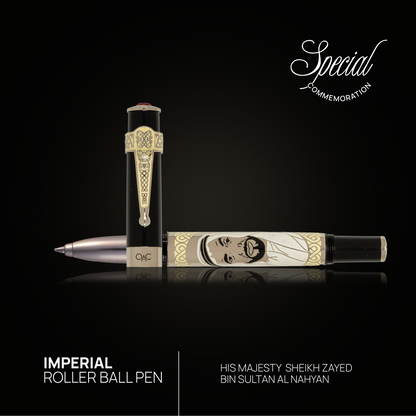 Imperial Sheikh Zayed Roller Ball Pen Black