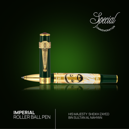 Imperial Sheikh Zayed Roller Ball Pen Green
