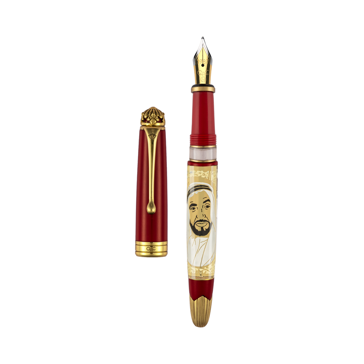 Noble Sheikh Zayed Fountain Pen Red