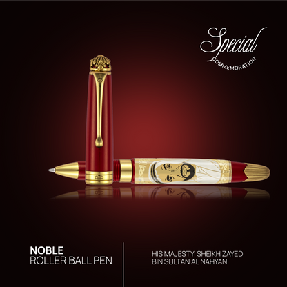 Noble Sheikh Zayed Roller Ball Pen Red