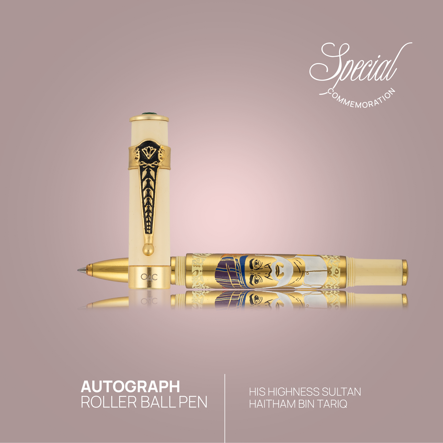 Autograph Sultan Haitham Bin Tariq Roller Ball Pen Ivory