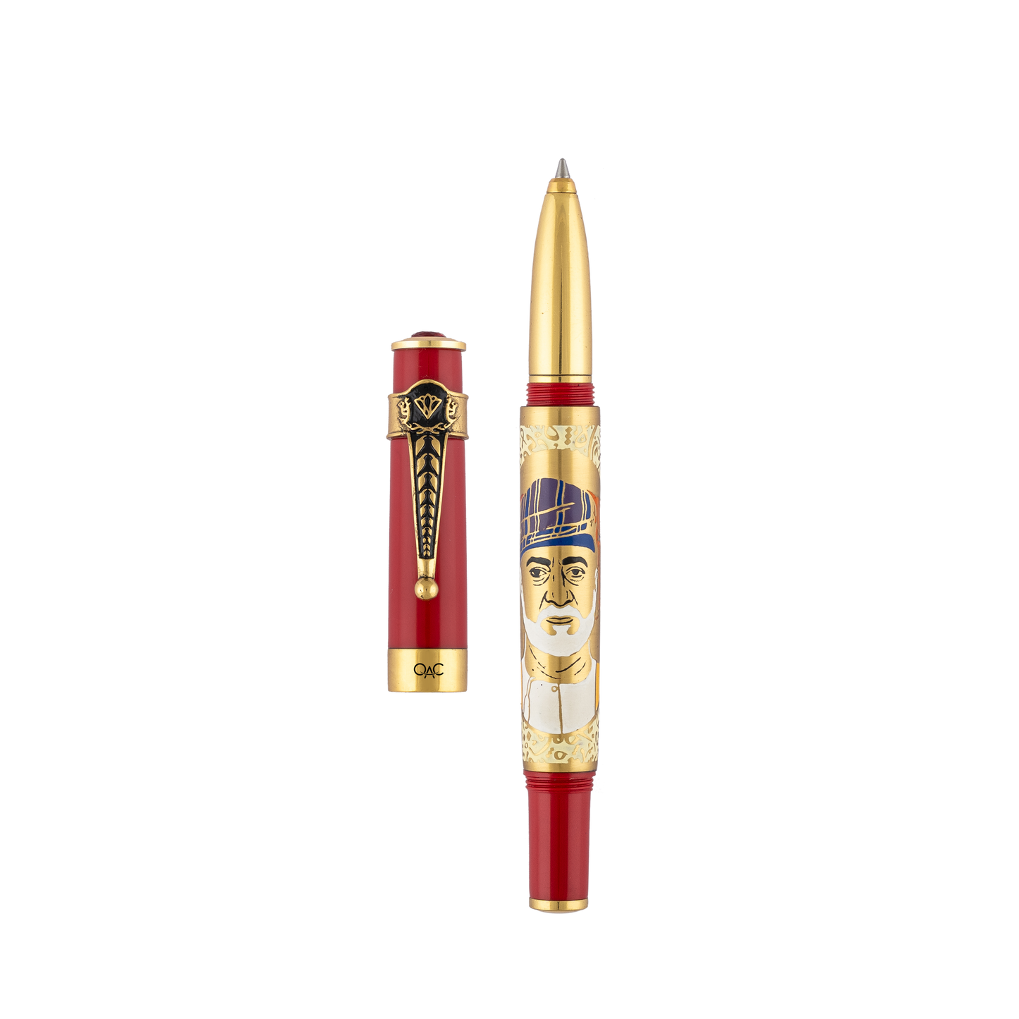 Autograph Sultan Haitham Bin Tariq Roller Ball Pen Red