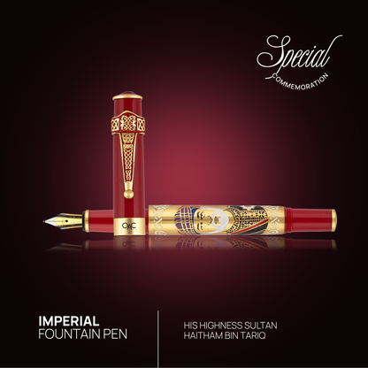 Imperial Sultan Haitham Bin Tariq Fountain Pen Red
