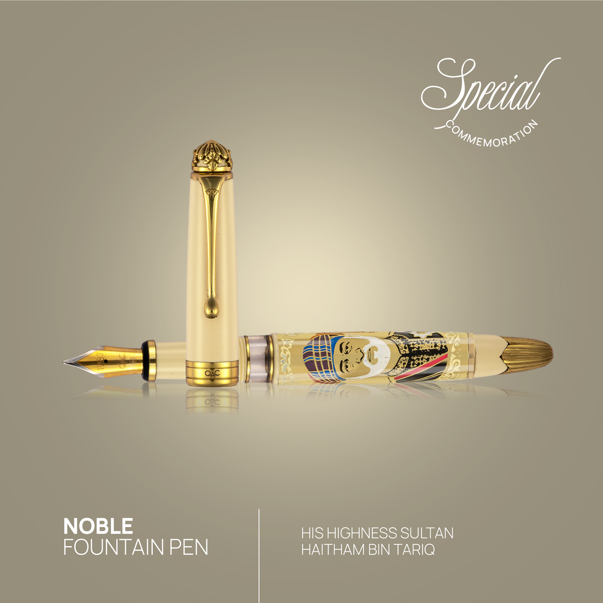 Noble Sultan Haitham Bin Tariq Fountain Pen Ivory