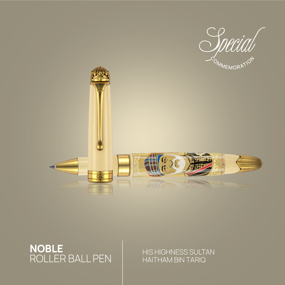 Noble Sultan Haitham Bin Tariq Roller Ball Pen Ivory