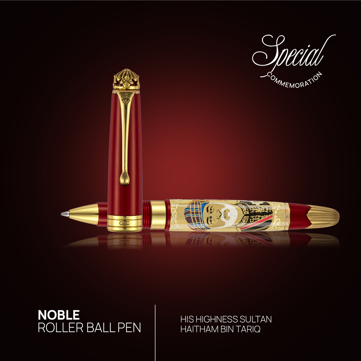 Noble Sultan Haitham Bin Tariq Roller Ball Pen Red