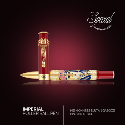 Imperial Majesty Sultan Qaboos Bin Al Said Roller Ball Pen Red