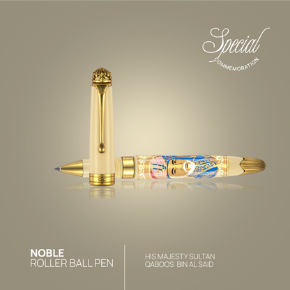 Noble Majesty Sultan Qaboos Bin Al Said Roller Ball Pen Ivory
