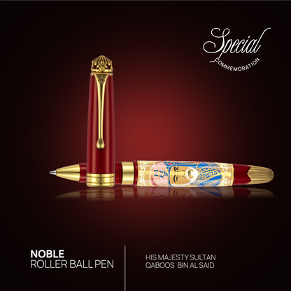 Noble Majesty Sultan Qaboos Bin Al Said Roller Ball Pen Red