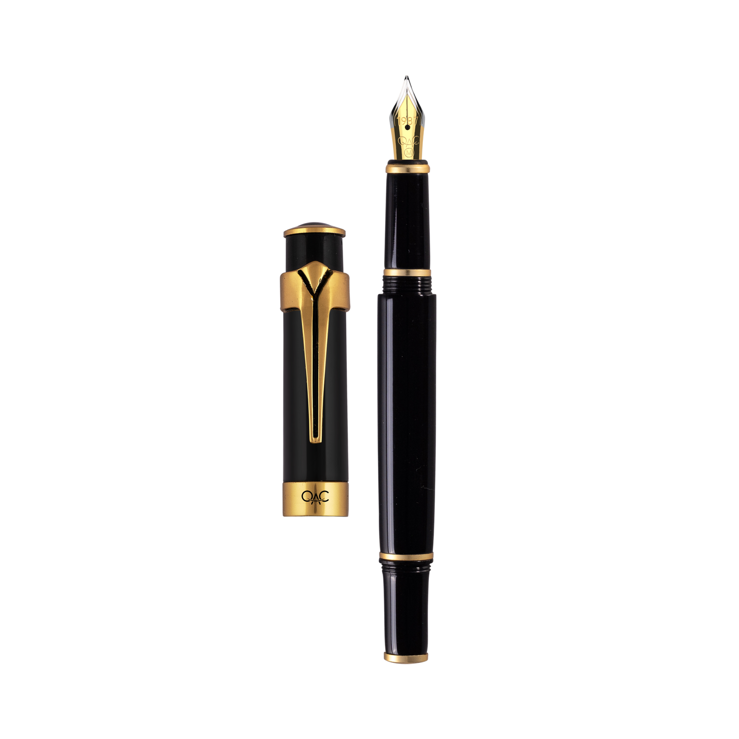 Valor Classic Fountain Pen Black Gold Diplomat