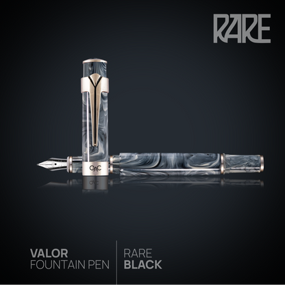 Valor Rare Fountain Pen Black