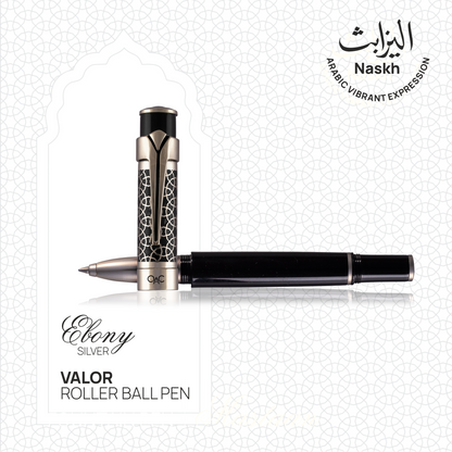 Valor Ebony Platinum Roller Ball Pen