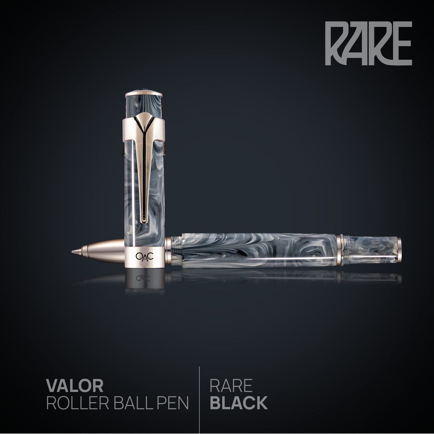 Valor Rare Roller Ball Pen Black