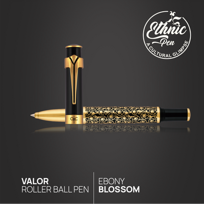 Valor Ebony Blossom Roller Ball Pen