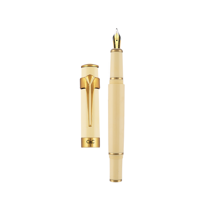 Valor Classic Fountain Pen Ivory Gold Diplomat