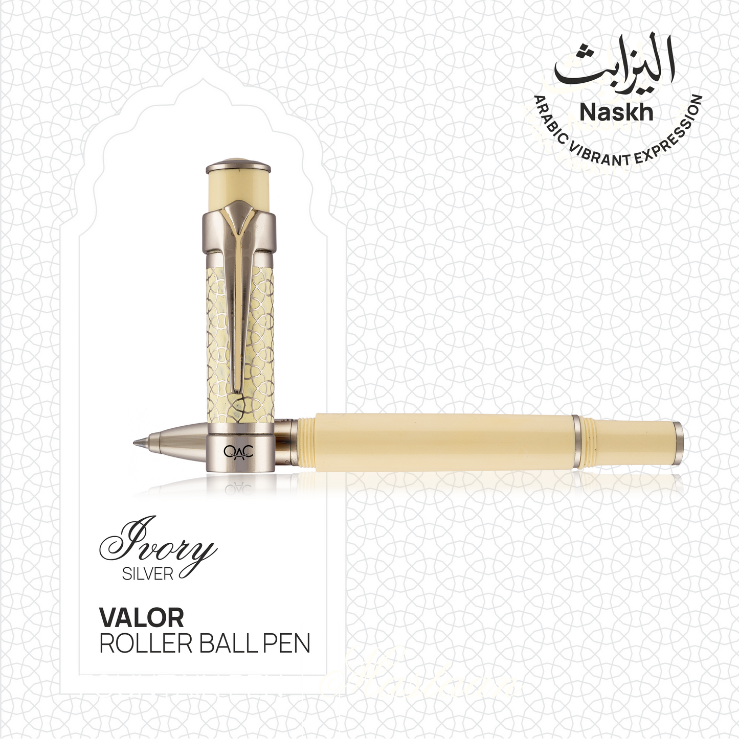 Valor Ivory Platinum Roller Ball Pen