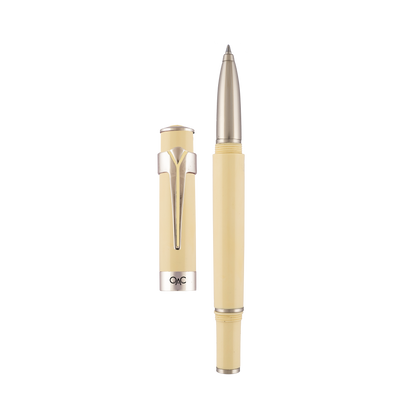 Valor Classic Roller Ball Pen Ivory Platinum Diplomat