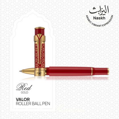 Valor Red Gold Roller Ball Pen