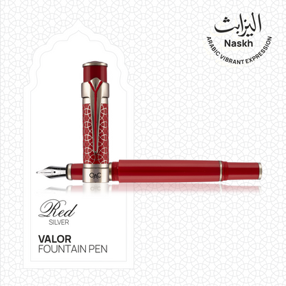 Valor Red Platinum Fountain Pen
