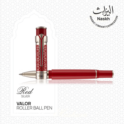 Valor Red Platinum Roller Ball Pen